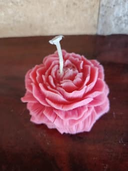 Caja de Regalo Corazón con 3 Velas Peonia Artesanales — foto 3